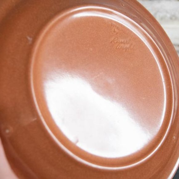 MCM Sterling China by Russel Wright Ripe Apricot Color One 10" Dinner Plate - Picture 4 of 16